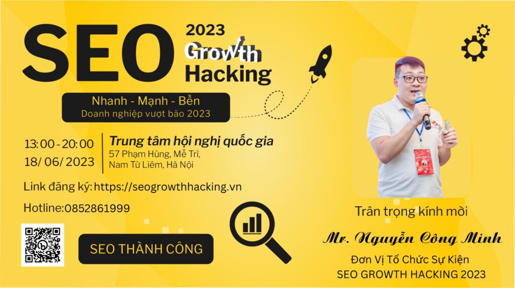 CEO Seo Minh Nguyễn chia sẻ Seo Growth Hacking 2023