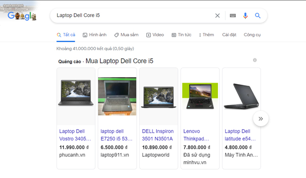 Kết quả tìm kiếm “Laptop Dell Core i5”
