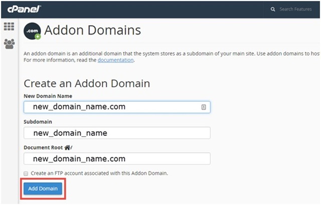 Lợi ích của việc sử dụng Addon Domain