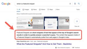 Các loại Featured Snippet phổ biến